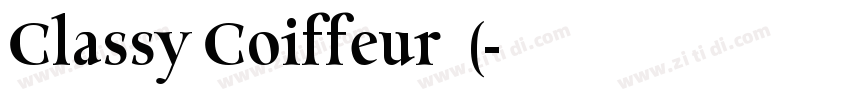Classy Coiffeur 常规(字体转换